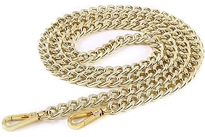 XIAZW Metall Taschenkette Geldbörsen Riemen Kette Schulterriemen für Tasche Handtaschen Crossbody 120cm (Hell Gold)