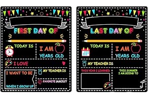 KXRTPX First Day and Last Day of School Chalkboard,