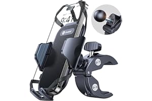 andobil Handyhalterung Fahrrad [2023 Extrem Stabil Pro] Edelstahl Motorrad Handyhalterung Fahrradlenker [1S Schnellspanner] Outdoor Handy Fahrradhalterung für iPhone 12 13 14 15 Pro Max Samsung S22