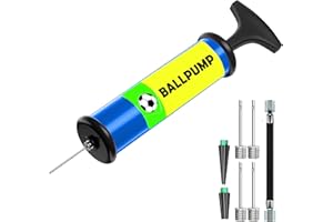 SHARRLA Ball Pump with Nozzle, Extension Hose, Great Air Pump for Exercise Sport Balls - Football & Soccer, Basketball, Volleyball Pump, Swim Inflatables