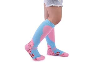 ZYXTLY Calcetines de esquí para niños,Unisex,Calcetines térmicos niños,Calcetines gruesos reforzados invierno,Calcetines deportivos para niños,Calcetines de invierno activos,Cálidos para esquiar Infantil