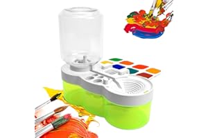 KXVXXV Pinselreiniger Bürstenspüler Pinselreinigungsstation Brush Rinser Wasserkreislaufspüler Make up Pinselreiniger Künstlerbedarf Bürstenspüler für Wasserfarben Pinsel