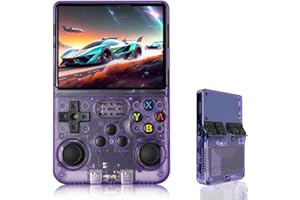 DENASH R36S Console di gioco portatile,Console per videogiochi palmare retrò Schermo IPS Quad Core da 3,5 Pollici con sistema Linux open source,20000+ giochi console di gioco per Viaggi (64G)