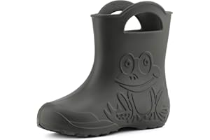 Ladeheid Eva federleichte Kinder Gummistiefel für Jungen und Mädchen Regenschuhe Bequeme und wasserdichte Regenstiefel Kinder LA-CA-01