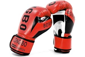 Hwtcjx Guantoni da Boxe per Bambini, Guantoni Boxe, Guanti da Sparring Junior, Fascia di età 3-12 anni, Boxing Gloves per MMA Muay Thai Arti Marziali Kickboxing Sparring Allenamento