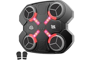 JONEG Toys for 3-8 Year Old Kids: Music Boxing Machine with Boxing Glove Bluetooth Punching Equipment Gifts for 8 9 10 Year Old Boys Girls Toy Presents Home Gym Wall Mount Machine for Adult Kids