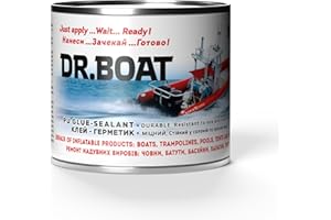 DR.BOAT Dr Boat Heavy Duty Repair Kit for Boat Kayak, Canoe, Tent, Inflatables, Swimming Pool, Hot Tub - LIQUID PATCH Resistant to Fresh and Salt Water UV-Resistant Long-lasting - 330ML Tub