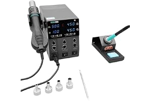 SUGON 212 760W 2-in-1 Soldering Station Hot Air Gun High Power With T12 soldering iron Mobile Phone Welding Repair Tools