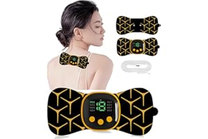 MOONSSY Wireless TENS Machine for Pain Relief, Muscle Stimulator,Mini Cervical Massager,Body Muscle Pain Relief,8 Modes 19 Levels for Neck Chest Hands Shoulders Legs Knees