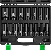 Clé à Chocs Sans Fil Ecarke 1400 Nm – Compatible Batteries Makita 18V – 1/2", Moteur Brushless, 6 Douilles Incluses