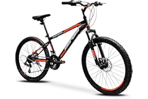 GERONI Bici bicicletta MTB Magnum 24'' Pollici ammortizzata cambio a 21 velocita' Mountain Bike freni a disco
