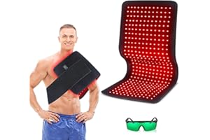 I-THERA-U Lampe Infrarouge Chauffante Ceinture - 360pcs Red Light Therapy pour le Corps 3-En-1 Chips 660nm&850nm, Lampe Luminothérapie avec Minuterie Détendre les Muscles, Soulager les Maux de Dos