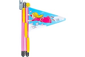 Cycley Fahrradwimpel Prinzessin - faltbar 4-teilig - Höhe 160 cm