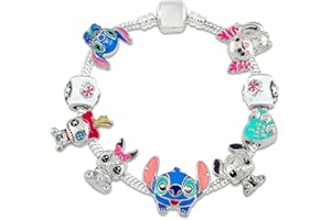 BJPERFMS Bracciale Stitch, Lilo Stitch Braccialetto, Stitch Bracciale on Ciondoli, Braccialetti Amicizia, Bracciale Bambina, Stitch Bracciale Ragazza, Regali di ispirazione per Ragazze