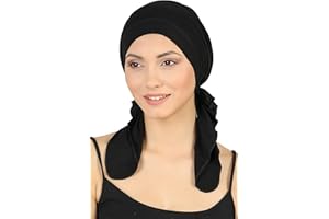 DERESINA HEADWEAR Deresina Pre-Tied Chemo Bandana for Women – Soft Bamboo Turban & Head Scarf for Hair Loss & Alopecia – Breathable Headwear