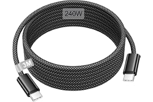 240 W USB-C-Laddningskabel 3M, USB-C till USB-C-kabel Snabbladdningskabel