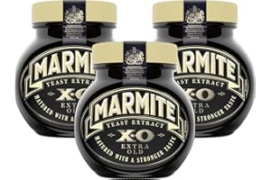 THE BRAMBLE BAY Estratto di lievito Bundle contiene Marmite XO, confezione da 3 x 250 g, spalmatore in legno