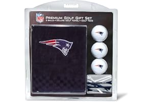 Team Golf NFL Gift Set: Embroidered Towel, 3 Golf Balls & 14 Tees, Tri-Fold Cotton Towel 16" x 22"