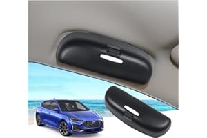 GAFAT Fo-rd Focus MK4 ST Line 2018-2024 2025 Porta Occhiali da Sole per Auto, Focus 2023 Organizer, Compatibile con Accessori Ford Focus MK4 (Nero)