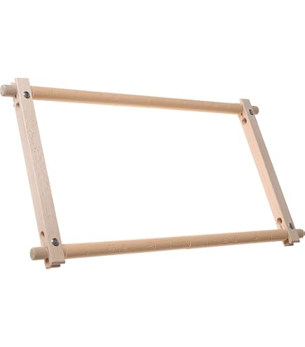 Luca-S Telaio Da Ricamo In Legno Di Faggio Con Clip – 25 X 30 Cm | Telaio Per Ricamo E Cucito Creativo | Fissaggio Rapido Del Tessuto