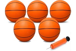 Mechaniker 16CM Mini Basketball für Indoor Mini Basketball Reifen, Kleiner Ersatz Soft Ball für aufblasbaren Pool Ball Reifen, Spiel Spiel Geschenk Pack für Kleinkind Kinder Erwachsene, Orange