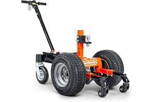 SuperHandy Elektrischer Anhängerwagen, 24 V, 500 W, robuster Motor, 5,1 cm Kugelhalterung, verstellbarer Daumengas, Rückwärts-/Antriebsschalter (6 Räder, 3400 kg)