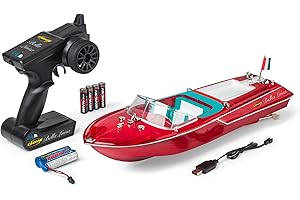 Carson 500108055 Bella Luisa 2,4GHz 100% RTR - Barca telecomandata, barca RC, barca telecomandata per bambini, circuito di sicurezza, telecomando incluso