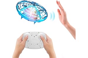 ShinePick UFO mini dron, zabawka dla dzieci, pilot zdalnego sterowania i czujnik ręczny, quadcopter na podczerwień, indukcja na podczerwień, latająca piłka, latająca piłka, prezent dla chłopców i