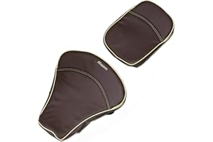 AEspares Funda para asiento delantero y trasero Royal Enfield Classic 350 500, color marrón