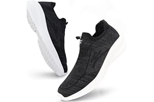 Giniros Basket Homme Chaussures Slip on Sneakers Chaussure sans Lacets de Course Baskets Fitness Running Basquettes Homme Chaussures de Respirante Chaussures de Tennis Confortables et Légères