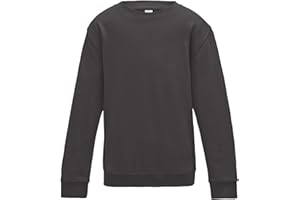 AWDis Just Hoods Childrens/Kids Plain Crew Neck Sweatshirt