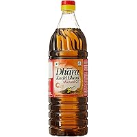 Dhara Kachi Ghani Mustard Oil, 1L Bottle