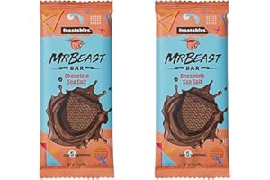 ‎FEASTABLES MrBeast’s Feastables Duopack - Zwei köstliche Schokoladentafeln in einem Briefkastenpaket (Duo (2x) Sea Salt)