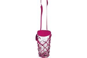 VINSTRIP® GLASSLING - Soporte para copas de vino para colgar con tapa protectora, práctico soporte de cristal de red para colgar, soporte de cristal de diseño para festivales, fiestas de vino,