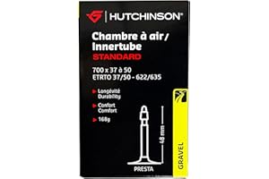 HUTCHINSON - Camera d'aria - City - Standard - Resistenza e antiforatura - Valvola Presta - Spessore 0.9 mm - 48 MM - 700 x 37