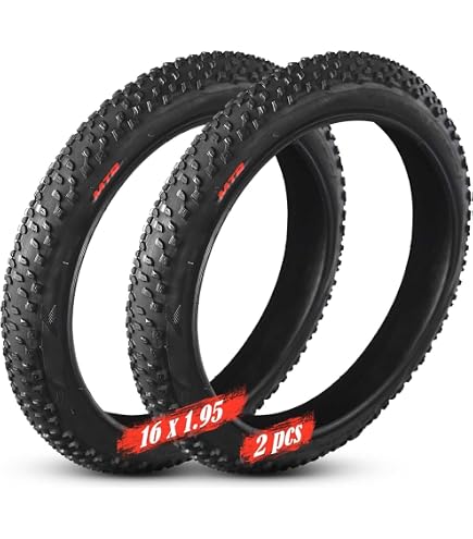 Pneu Et Chambre à Air 16x2.125 (57-305) Pour Vélo Électrique, BMX, VTT, Enfant - Antidérapant, Anti-crevaison - 1 Pneu + 1 Chambre
