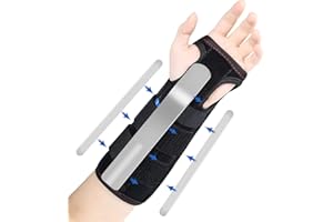 IOPHI Orteza Nadgarstka, Orteza Zapalenia Ścięgna Nadgarstka z Metalową Szyną, Unisex, Oburęczna, Orteza Cieśni Nadgarstka, Orteza Śródręcza, Orteza Skręcenia Nadgarstka