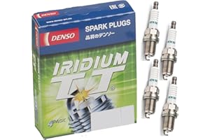 DENSO Iridium TT Spark Plug 4 Pack - IK22FTT - Twin Tip - The Powerful Premium Quality Ultra-Efficient Replacement Plug