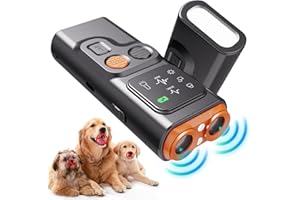 WARMOW BarkGuard - Bark Guard Anti Barking Device for Dogs, 2024 Upgraded Dog Bark Deterrent Devices Can Stop Bad Behavior with HD Display and LED Flashlight, No Need Yell Or Swat, Just Point to A Dog (1)