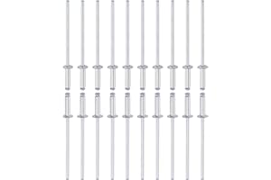 DTGN 2.4mm x 9mm (DxL) Cieco Rivetti - 60pz - Buono per Macchinari Giunzione - Alluminio Cupola Aperto Terminale Rivetto