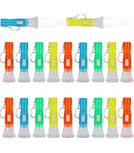 20 Pack Mini Torches Small LED Keyring Torch Flashlight Pocket Keychain - View #9