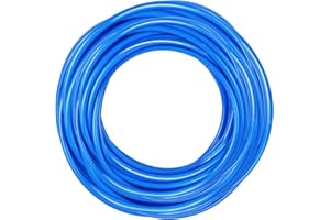 VerRich Pneumatic Tubing Pipe Pu Hose,Blue 10mm OD x 6.5mm ID 32.8 FT 10 Meters PU Air Hose Line Tube for Air Compressor Transfer