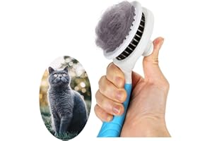 itPlus Cat Grooming Brush, Self Cleaning Slicker Brushes for Dogs and Cats Pet Grooming Brush for Pet Massage-Self Cleaning, Assorted Colors