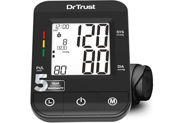 Dr Trust (USA) Fully Automatic Comfort Digital Blood Pressure BP Monitor Machine with Mdi Technology (Black)