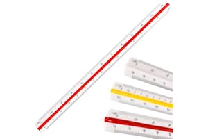 LUXIREMI ​​1PC Architectural Scale Ruler - 30cm Triangular Scale with 1:100/1:200/1:250/1:300/1:400/1:500 Metrics for Architects, Engineers & Technical Drafting​