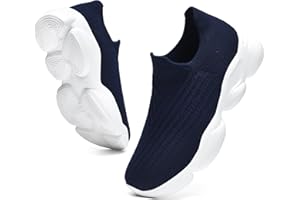 KEFOERDI Zapatillas Mujer Deportivas Zapatos Running Caminar Ligeros Comodos Casual Sin Cordones Gimnasio Sneakers 35-43 EU