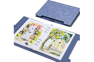 Lightwish Carnet de croquis aquarelle, 100% coton sans acide, 300 g/m², papier aquarelle presse à froid pour artistes, adultes, étudiants, 20 feuilles, 23,5 x 16 cm