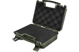 GUGULUZA GUGGULU Waffenkoffer für Pistolen Pistolenkoffer Storage Case, Kurzwaffenkoffer mit Raster Schaumstoffeinsatz