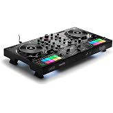 Hercules DJControl Inpulse 500 - Serato DJ ve DJUCED Uyumlu Profesyonel 2 Kanallı DJ Kontrol Cihazı - Metal Panelli, Işıklı B