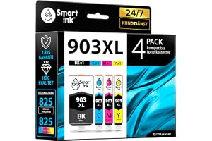 Smart Ink Kompatibel bläckpatron ersättning för HP 903 903 XL Hög Avkastning 4-Pack (Svart XL & C/M/Y XL) använd med Officejet 6950 Pro 6960 6970